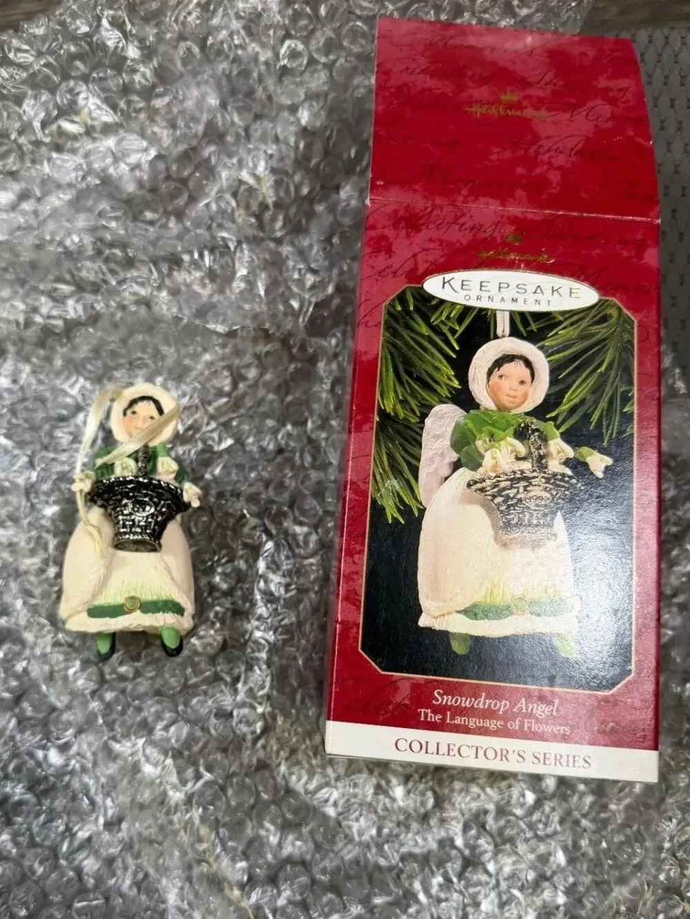 Hallmark Keepsake 1997 Snowdrop Angel Language of Flowers Ornament New in Box